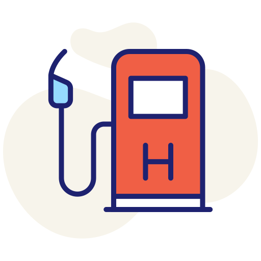 Hydrogen station Generic color lineal-color icon
