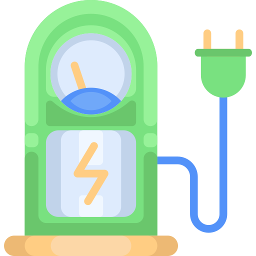 Зарядная станция Generic color fill иконка