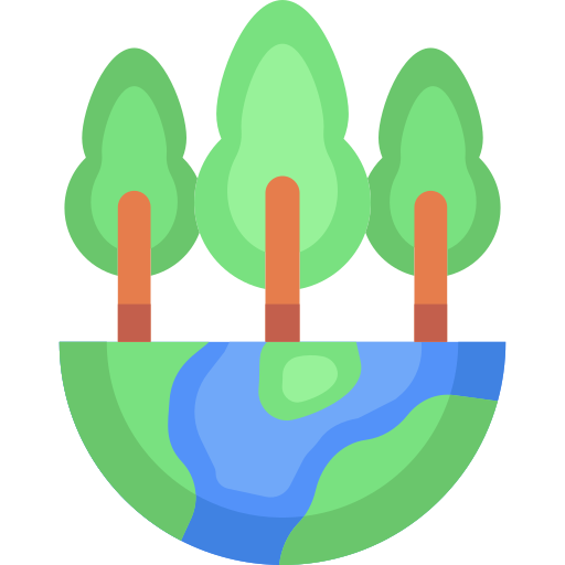 planeta verde Generic color fill icono