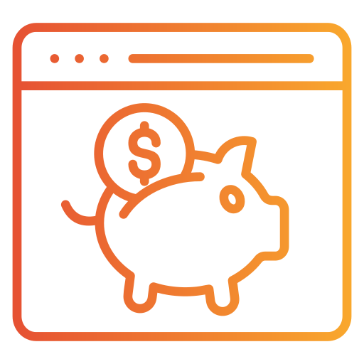 Saving money Generic gradient outline icon