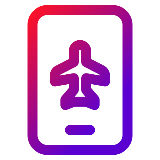 modalità aereo Generic gradient outline icona