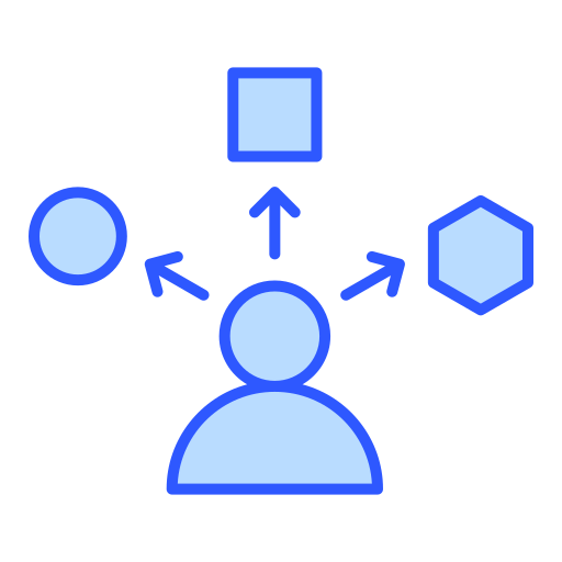 multitasking Generic color lineal-color icona