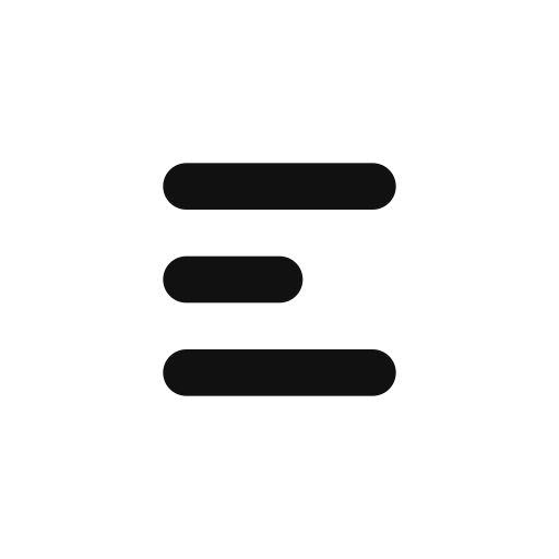 hamburger menu Generic black outline icoon