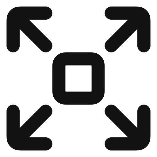 拡大 Generic black outline icon