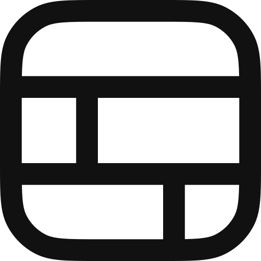 Layout Generic black outline icon