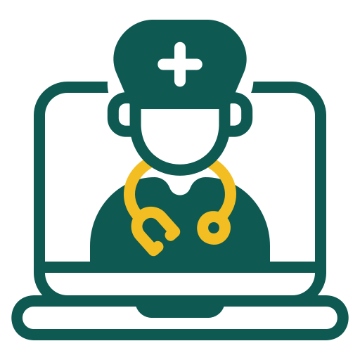Online doctor Generic color fill icon