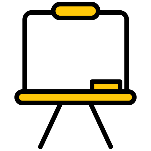 biała tablica Generic color lineal-color ikona