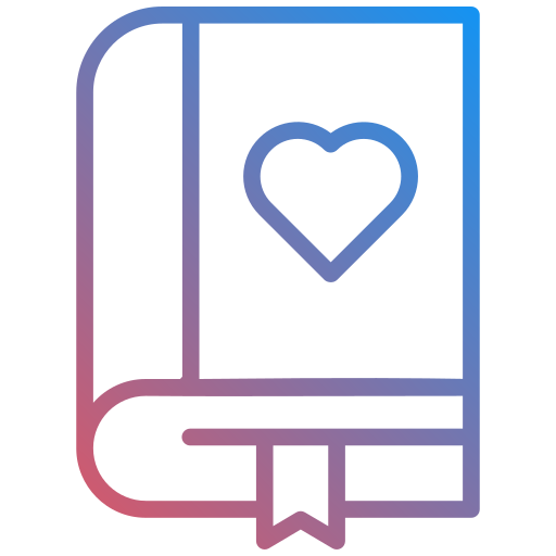 Love books Generic gradient outline icon