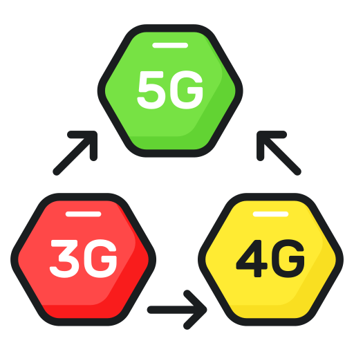 5g-daten Generic color lineal-color icon