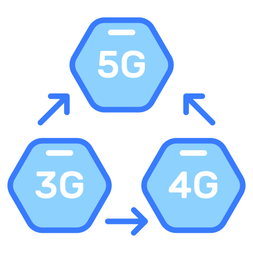 datos 5g Generic color lineal-color icono