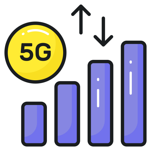 5g gegevens Generic color lineal-color icoon