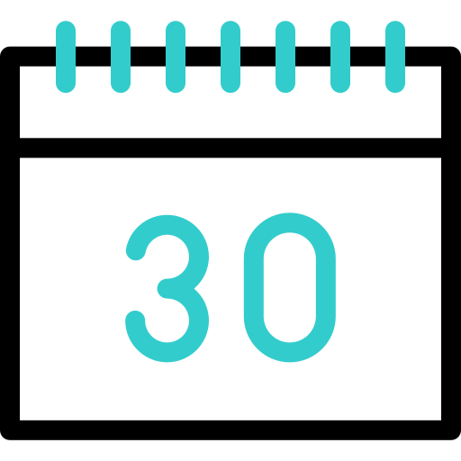30 дней Basic Accent Outline иконка