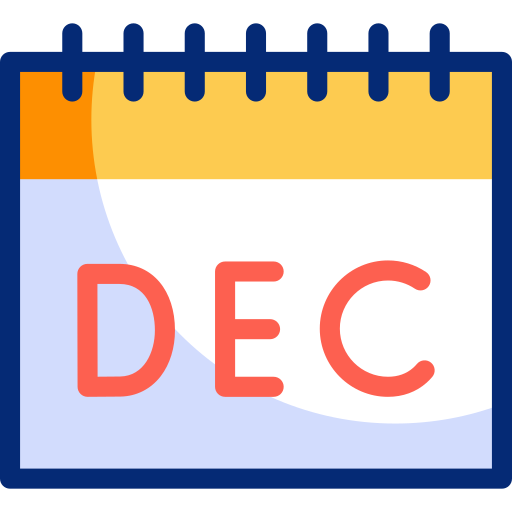 diciembre Basic Accent Lineal Color icono