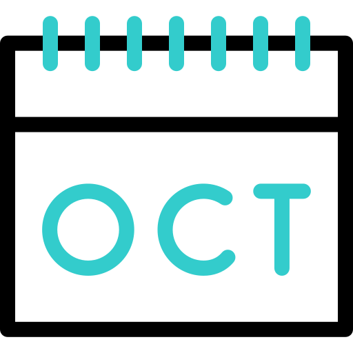 10月 Basic Accent Outline icon