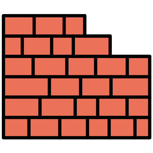 pared de ladrillo Generic color lineal-color icono