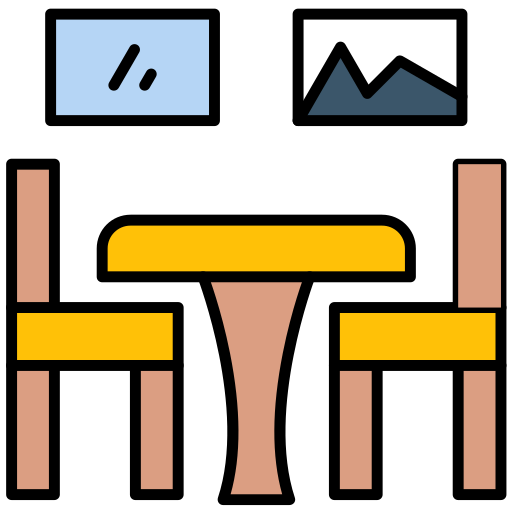 stuhl und tisch Generic color lineal-color icon