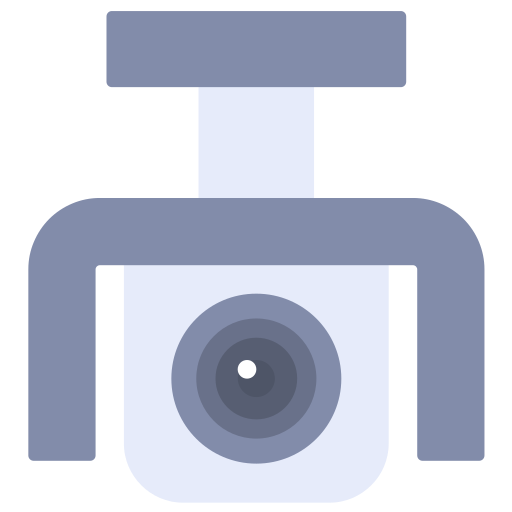 telecamera di sicurezza Generic color fill icona