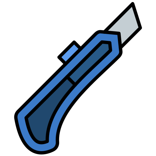 nóż użytkowy Generic color lineal-color ikona
