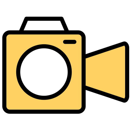 비디오 카메라 Generic color lineal-color icon