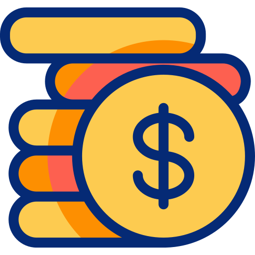 dollar Basic Accent Lineal Color icon