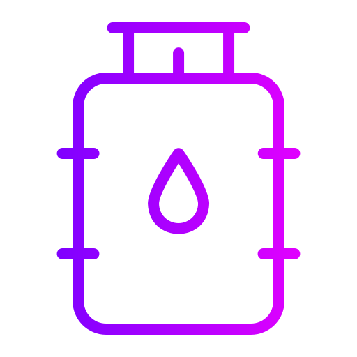 Gas cylinder Generic gradient outline icon