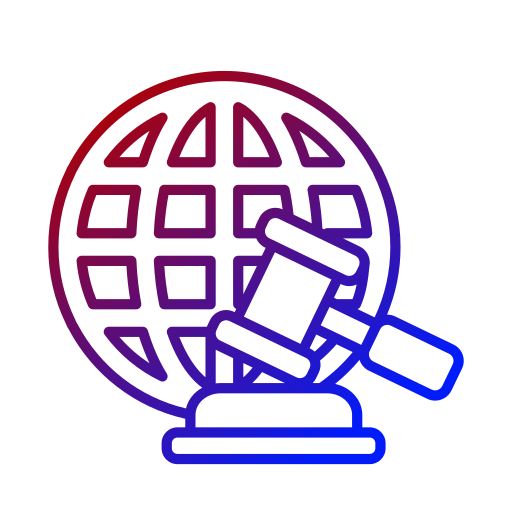 la loi internationale Generic gradient outline Icône