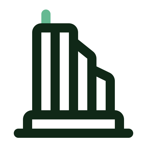 wolkenkrabber Generic color outline icoon