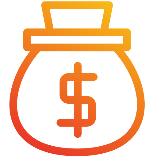 bolsa de dinero Generic gradient outline icono