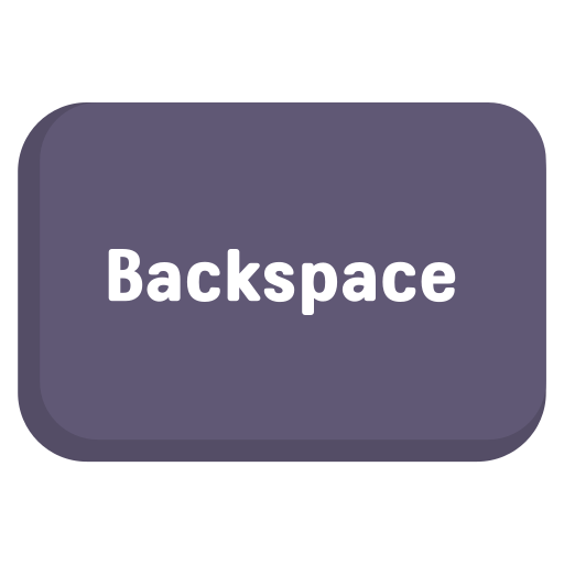 backspace Generic color fill icoon