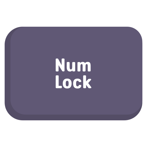 num lock Generic color fill Ícone