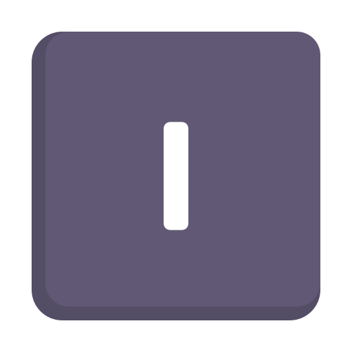 buchstabe i Generic color fill icon