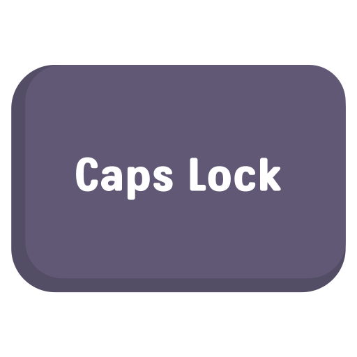 caps lock Generic color fill icoon