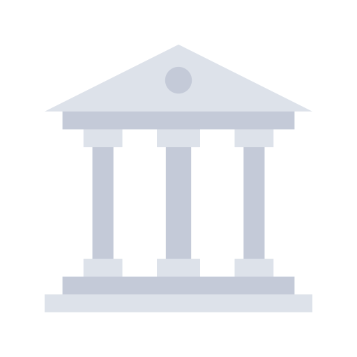 Bank building Generic color fill icon