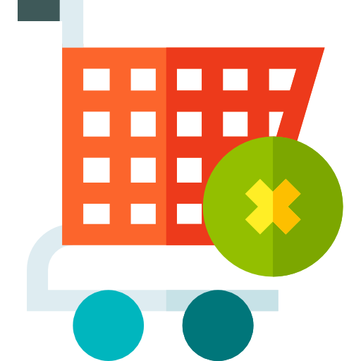 Cart Basic Straight Flat icon