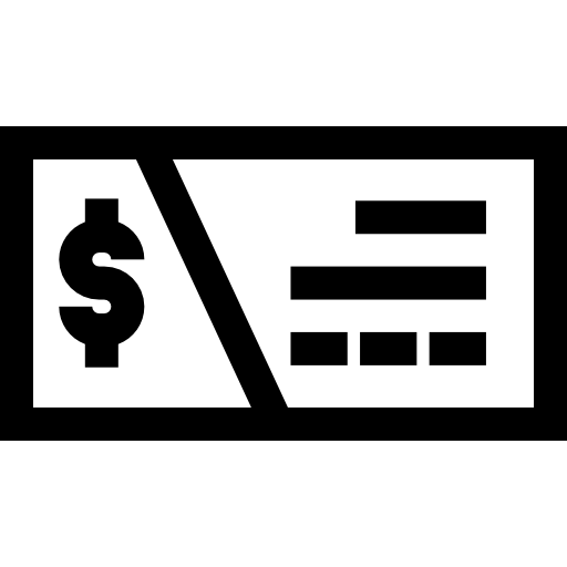 voucher; tagliando Basic Straight Lineal icona