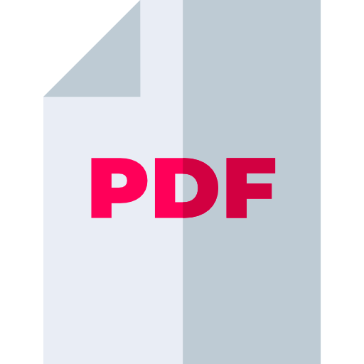 pdf Basic Straight Flat Icône