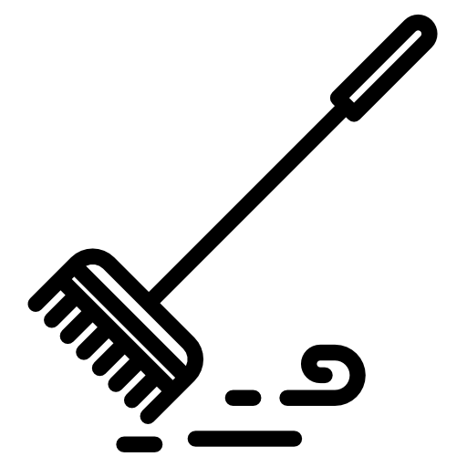 scopa Kiranshastry Lineal icona