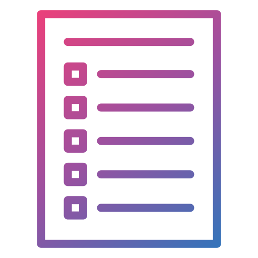 Shopping list Generic gradient outline icon