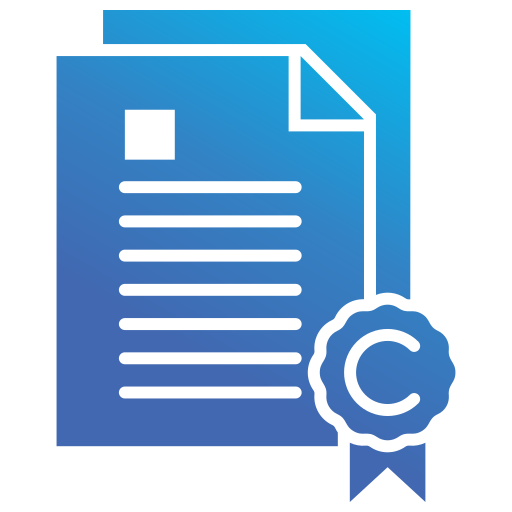 Copyright Generic gradient fill icon