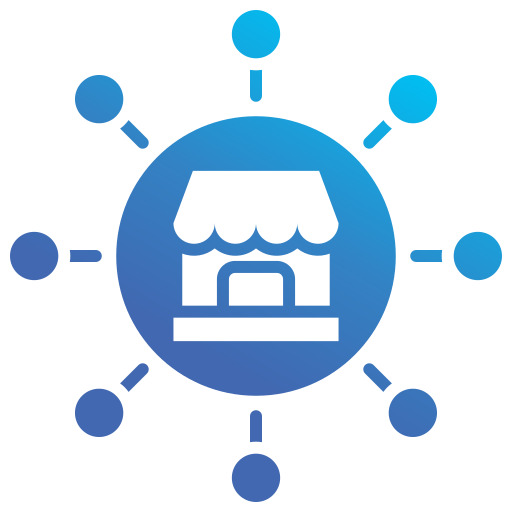 franchising Generic gradient fill icona