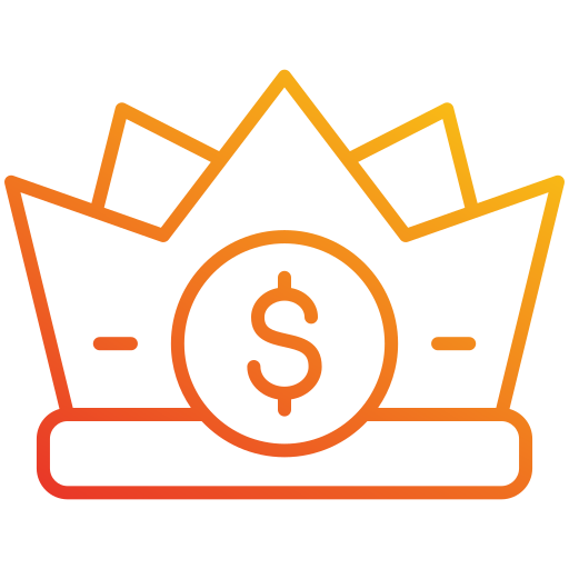 royalty Generic gradient outline icona