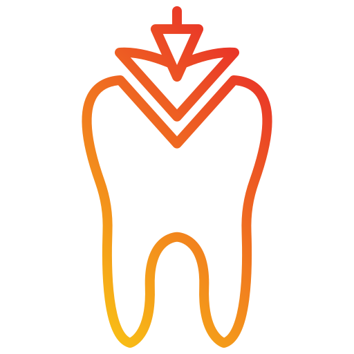 otturazione dei denti Generic gradient outline icona