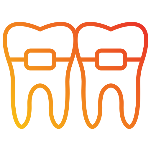 Dental braces Generic gradient outline icon
