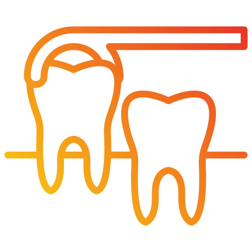 Удаление зуба Generic gradient outline иконка
