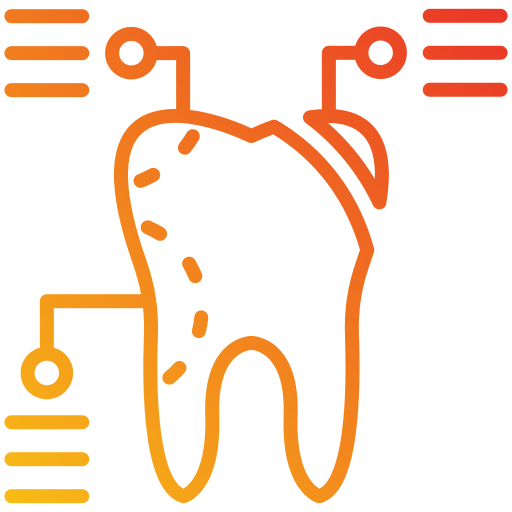 controllo dentale Generic gradient outline icona