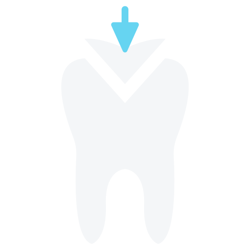 Зубная пломба Generic color fill иконка