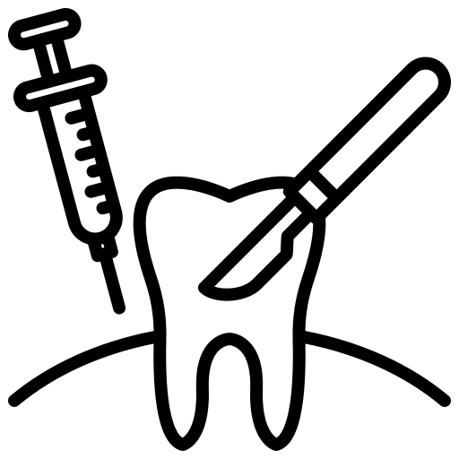 치과 수술 Generic black outline icon