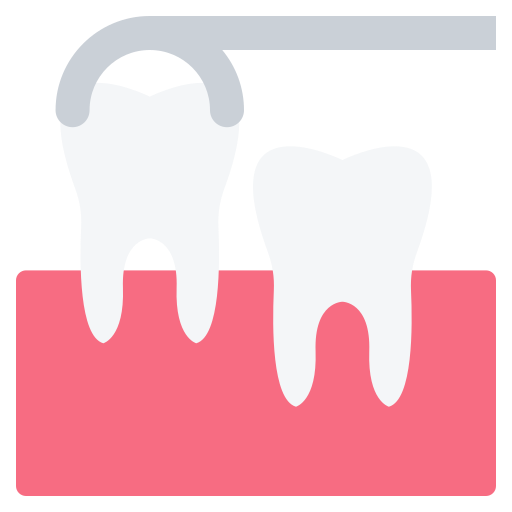 estrazione di un dente Generic color fill icona