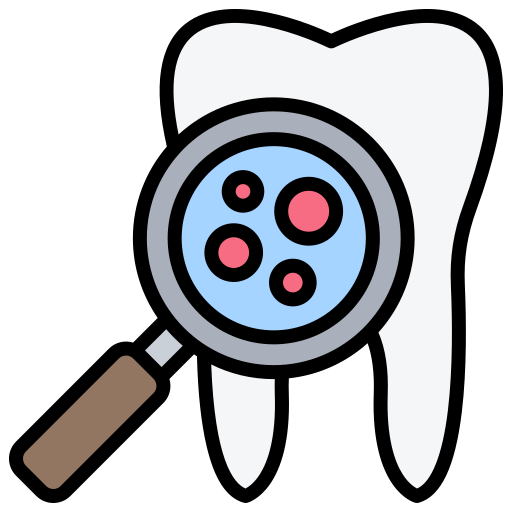 kontrola dentystyczna Generic color lineal-color ikona