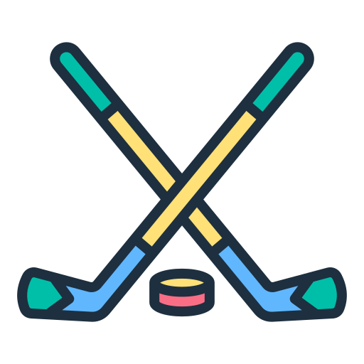 Hockey Generic color lineal-color icon